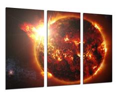 Tableau Moderne Photographique, Impression sur bois, Star Sun, Espace, 97 x 62 cm, ref. 26415