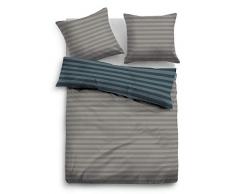 TOM TAILOR 0009937 Parure de lit en Flanelle avec taie doreiller en Coton et 1 Housse de Couette 155 x 220 cm et 1 taie doreiller 80 x 80 cm