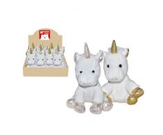 Peluches Lot de 12 Licornes PM Assorties Or et Argent en Ã©cran, Polyester, Multicolore, Taille Unique