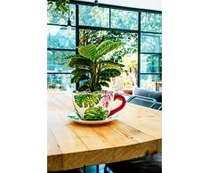 Ivyline Pot de Fleurs, Céramique, Vert, Taille Unique