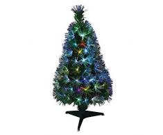 AUTOUR DE MINUIT 5SAF165MC Sapin New York Fibre Optique 170 LED, Plastique, Multicolore (Multicolore 65MC)