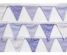 Craftworks Originals Mini Guirlande de fanions Faits Main Violet