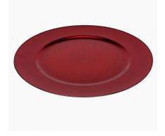 Atosa - 41094 - b/f. Assiette 33x33 cm Plastique Rouge
