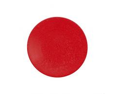 en Spain Lot de Assiettes Ã Dessert, GrÃ¨s 20.6x20.6x2 cm Rouge