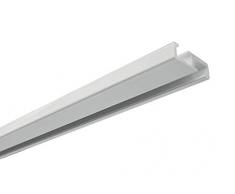 Gardinia Tringle Ã Rideaux en Aluminium Ã Sens Unique Blanc 150 cm, 1 Voie