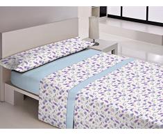 Gale Hayman Style Libela AlbarracÃ­n draps Hiver, Polyester, Bleu, 205Â x 135Â x 3Â cm