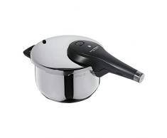 WMF Perfect Premium Autocuiseur 4,5Â L Cromargan en Acier Inoxydable Poli 2Â Niveaux de Cuisson All-in-One Bouton Rotatif Induction, Passe au Lave-Vaisselle, Ã 22Â cm, Acier, Silver
