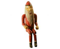 Jambavan 5409 Statuette père noël Rouge