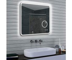 Lux-aqua MLE8070MAG Miroir Mural en Verre Miroir 800 x 700 x 30 mm