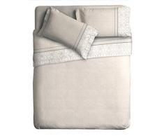 Ipersan Complet pour Lit - 1 Place - Noisette - 100% coton