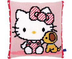 Vervaco Kit Coussin au Point de Croix Hello Kitty et Chien