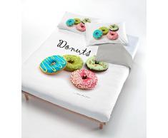 Italian Bed Linen ciambelle Donuts Un lit de 80/95 (150 x 200 cm-) 52 x 82 cm