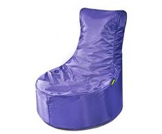 Pushbag Pouf, Polyester, Violet, 80 x 70 cm