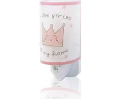 veilleuse enfant couronne rose