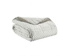 Vivaraise - JetÃ© de lit - Couvre-lit - Couverture lit - Drap lit - JetÃ© de lit dÃ©coration - 260 x 260 - Enveloppe 100% Coton Garnissage 100% Coton - Craie Ecru - AMA