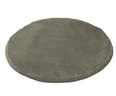 Meusch Tapis de Bain Mona 80cm Ronde Taupe Polyacrylique, 80 x 80 x 2 cm