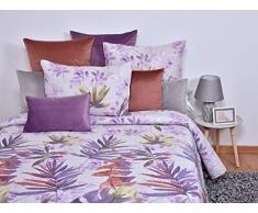 MI CASA 270X270 Boutis Tropical (180) + 2FC 50 x 70 cm, Coton, 50% Polyester, imprimÃ©