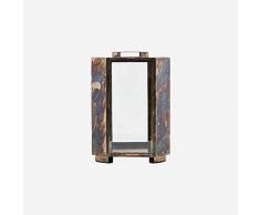 House Doctor Baazi Lanterne Marron antique L 20 cm H 28,5 cm