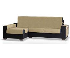 Bartali Divan Larissa Bras Gauche, Tissu Chenille Coton, 50% Polyester, Beige, 245Â cm