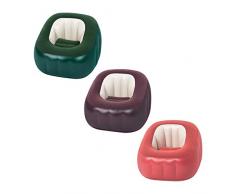 Bestway 75046 Fauteuil gonflable Comfi Cube 74 x 74 x 64 cm, 3 couleurs assorties