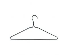 Zeller Lot de 10 cintres en métal et Plastique Gris