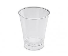GUILLIN - MOULIPACK VER24CC CARTON DE 300 Verrine Ronde 24Cl, Plastique, Transparent, 8,2 x 8,2 x 10 cm