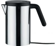 Alessi Wa09/80 Uk Hot.it Bouilloire Ãlectrique en Acier Inoxydable 18/10 Brillant, Intérieur, Poignée et Couvercle en Résine Thermoplastique, Noir, Fiche Anglaise