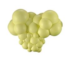 Outlook Design Bubbles Coussin appuie-tête pour Baignoire Moderne 33 x 24 cm Jaune