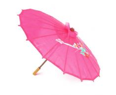 Parasol chinois oriental chinois en tissu de bambou de 21 de diamÃ¨tre