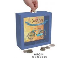 ROYMAR Money Bank en Bois, la Vie est Une Tirelire dÃ©corative pour Meubles Autocollants dÃ©coration de la Maison Unisexe Adulte, Multicolore (Multicolor), Unique