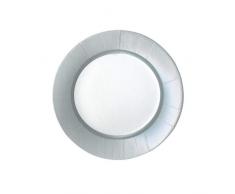 Caspari 13282SP Lot de 8 Assiettes Dessert, Papier, Argent, 21 x 21 x 0,02 cm
