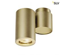 SLV Spot LED ENOLA_B Orientable et Inclinable | Applique et Plafonnier Variable pour Eclairage Intérieur | Spot LED, Luminaire de Plafond, Projecteur de Plafond, Lampes de Plafond, Lampe Murale | 1 Lampe, GU10, EEC E-A++