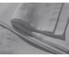 Lane Drap de lit arrière 100 % Satin de Coton mako Gris Glacier 160 x 290 cm