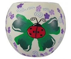 Him CC25 photophore Verre Happy Beetle, Multicolore