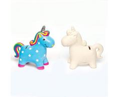 Baker Ross Tirelire licorne en Ceramique - Set de 2 Pièces