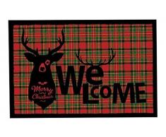 Achoka Welcome 100 Paillasson Polyester Imprimé 60 x 40 x 1 cm