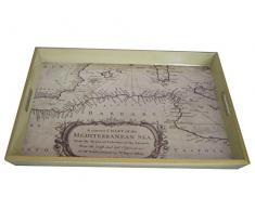 Fundashop FCPV39 Plateau Allemande dÃ©coration Plastique Bois Beige