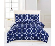 Doudou Alternative Queen en Duvet de Canard, Bleu Marine, Full/Queen