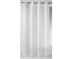 Homemaison 09466-8-AL Voilage à fils coupés Voile Jacquard/Polyester Ivoire 1 x 140 cm