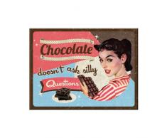 Nostalgic-Art Magnet Metal Chocolate Doesnt Ask Silly Questions (na)