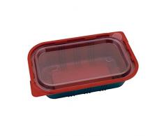 Garcia Plat Ovale pour Micro-Ondes - 19,2 x 12,7X5 cm - Noir PP - 50 Un.