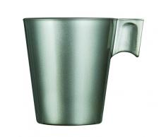 Luminarc L8172 Tasse 8 cl-Flashy Expresso MOKAMIA, Gris argenté