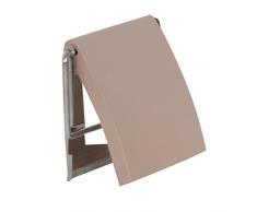 MSV 140398 Porte Rouleau Papier WC Beige et INOX, MDF