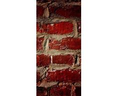 PeelitStickit ID-024Â 60Â Largeur x Hauteurâ¯: 130Â cm Mur de Brique Texture en Rouge Style Haute qualitÃ© Mural en Vinyle Papier Peint Mural