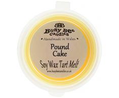 Busy Bee Bougies en Cire Cake Moule à Tarte Fond, Jaune, Lot de 6