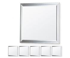 5x LEDVero 30x30 Panneau Ultraslim de LED - 10W, 800lm, 4500K Plafonnier encastrÃ© avec clips de montage et transformateur EMV2016 - blanc neutre