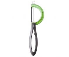Moha 45602 Eplucheur Céramique, ABS, Noir/Vert, 10 x 1,5 x 24,5 cm