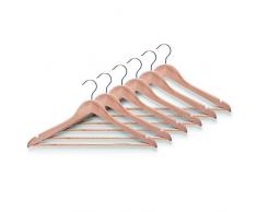 Zeller Present 17110 Lot de 6 Cintres Naturel 43,5 cm