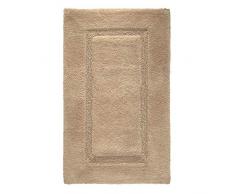 iDesign Spa tapis de bain doux, sortie de douche rectangulaire en coton, beige