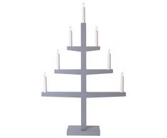 Star 212-11 Chandelier Tripp, 7 lumières, E10, Gris, 76,5 x 49 x 10